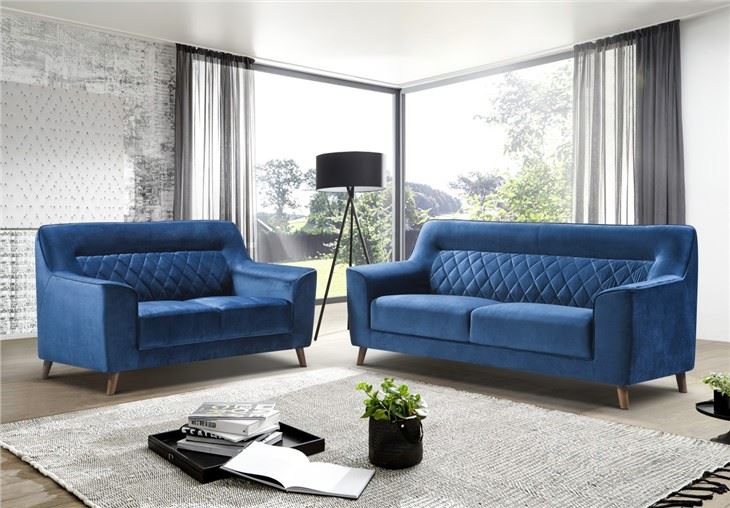Velvet Modern Sofa Set